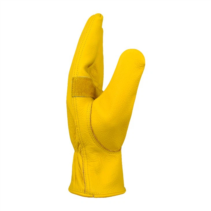 Firm Safety Leather Anti Slip Driver's Work Gloves