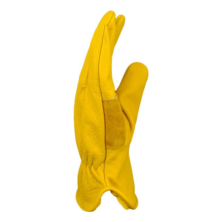 Firm Safety Leather Anti Slip Driver's Work Gloves